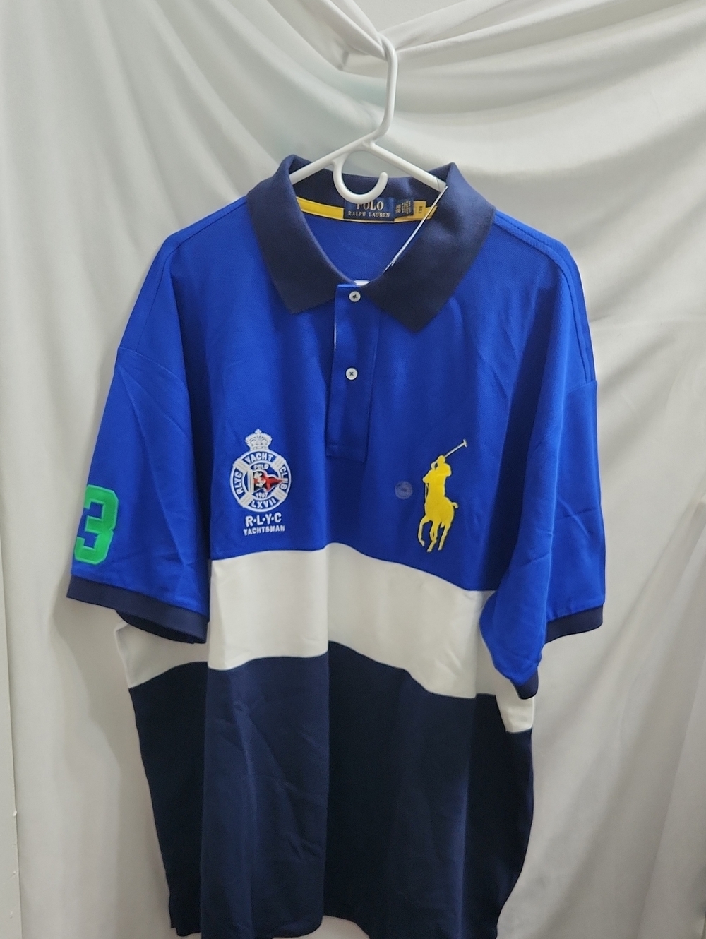 Polo By Ralph Lauren RLYC Yacht Club Yachtsman Short Sleeve Shirt (Size 3XB)
